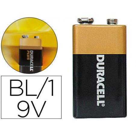 Pila duracell alcalina plus 9 volt blister con 1 pila