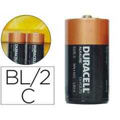 Pila duracell alcalina plus c blister con 2 pilas