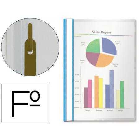 Carpeta dossier fastener plastico esselte folio azul