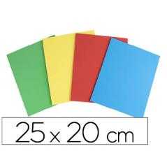 Caucho color plancha 25x20cm -bolsa de cuatro