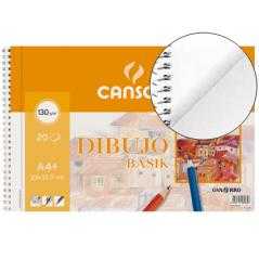 Bloc dibujo basik din a4+ espiral 23 x 32.5 cm 20 hojas microperforado