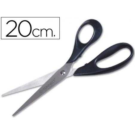 Tijera oficina q-connect inoxidable 8" -20 cm -blister