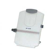 Atril para ordenador de sobremesa q-connect base regulable de plastico