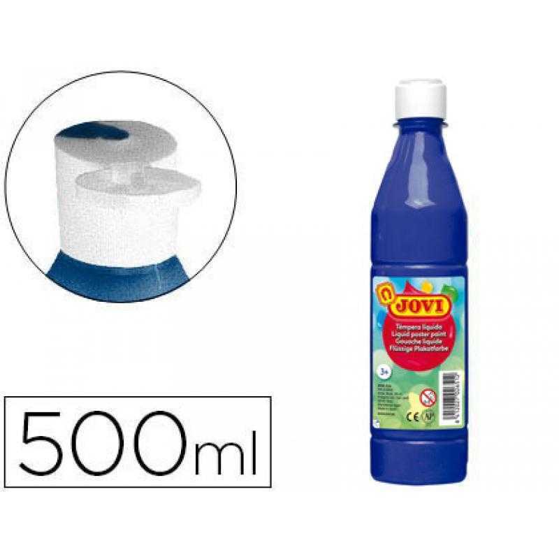 Tempera liquida jovi escolar 500 ml azul ultramar