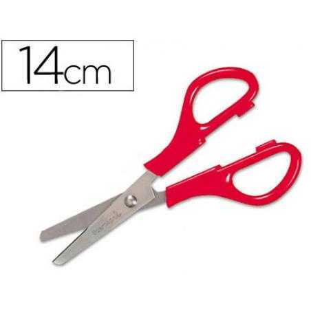 Tijera escolar liderpapel ps-52-d con funda 14 cm