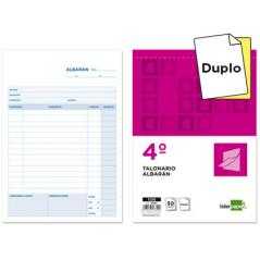 Talonario liderpapel albaran cuarto original y copia t215