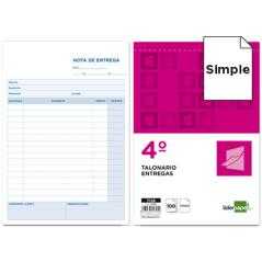 Talonario liderpapel entregas cuarto original t126