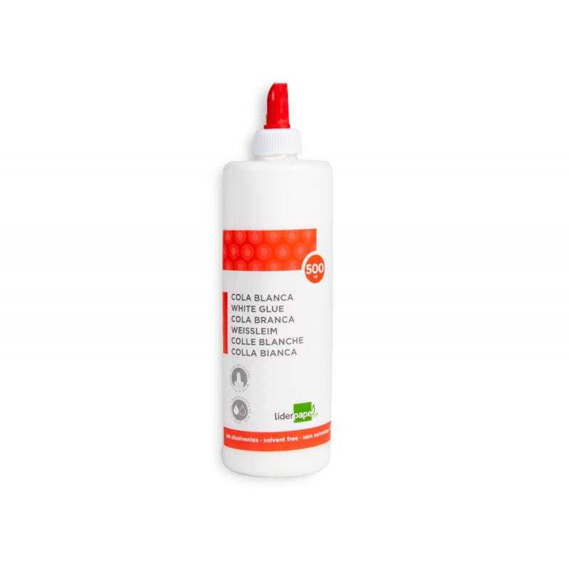 Pegamento cola blanca lavable liderpapel bote de 500 ml