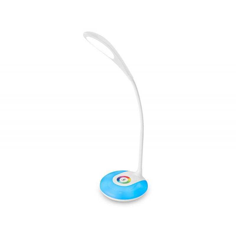 Lampara infantil liderpapel sobremesa recargable abs 16 led 3.7w sensor 3 niveles color blanco