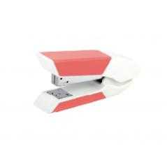 Grapadora liderpapel con regalo de extraegrapas y caja de 1000 grapas 26/6 capacidad 20h color coral