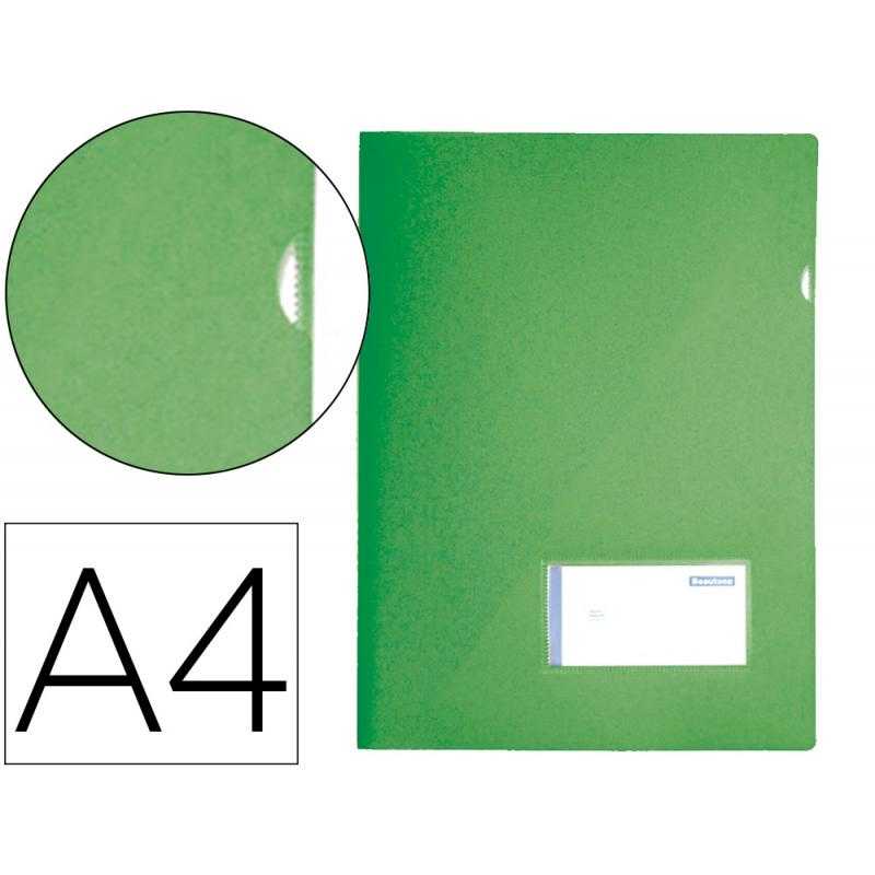 Carpeta liderpapel dossier a4 uñero verde manzana opaco