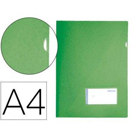 Carpeta liderpapel dossier a4 uñero verde manzana opaco