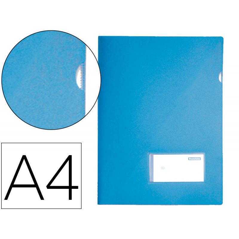 Carpeta liderpapel dossier a4 uñero celeste opaco