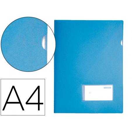 Carpeta liderpapel dossier a4 uñero celeste opaco