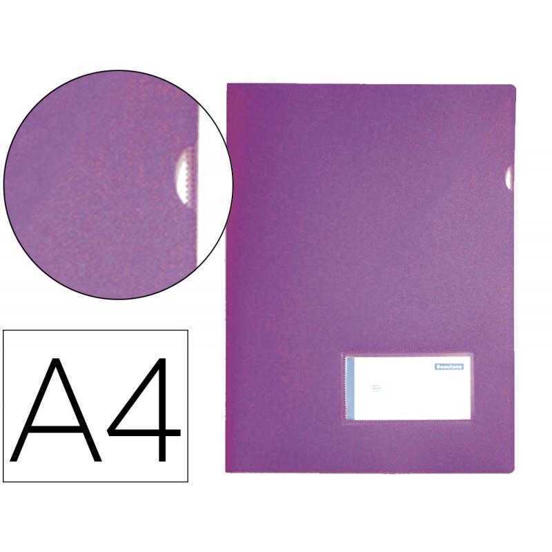 Carpeta liderpapel dossier a4 uñero lavanda opaco