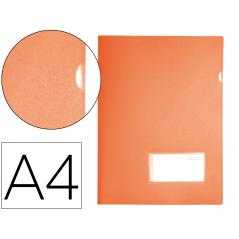 Carpeta liderpapel dossier a4 uñero naranja fluor opaco