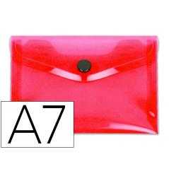 Carpeta liderpapel dossier broche polipropileno din a7 rojo translucido