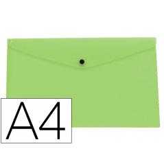 Carpeta liderpapel dossier broche polipropileno din a4 verde manzana opaco 50 hojas
