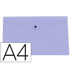 Carpeta liderpapel dossier broche polipropileno din a4 lavanda opaco 50 hojas