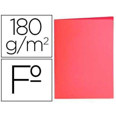 Subcarpeta liderpapel folio rojo pastel 180g/m2
