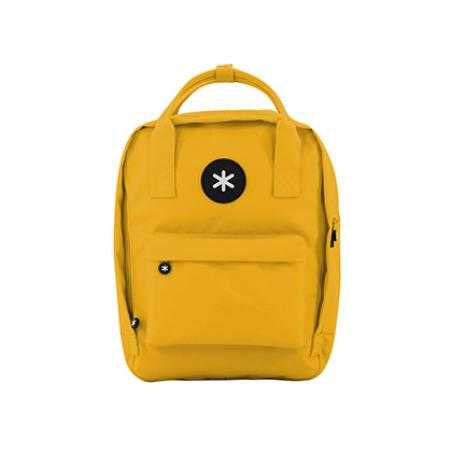 Cartera antartik mochila 2 asas y bolsillos exteriores amarillo 300x115x390 mm