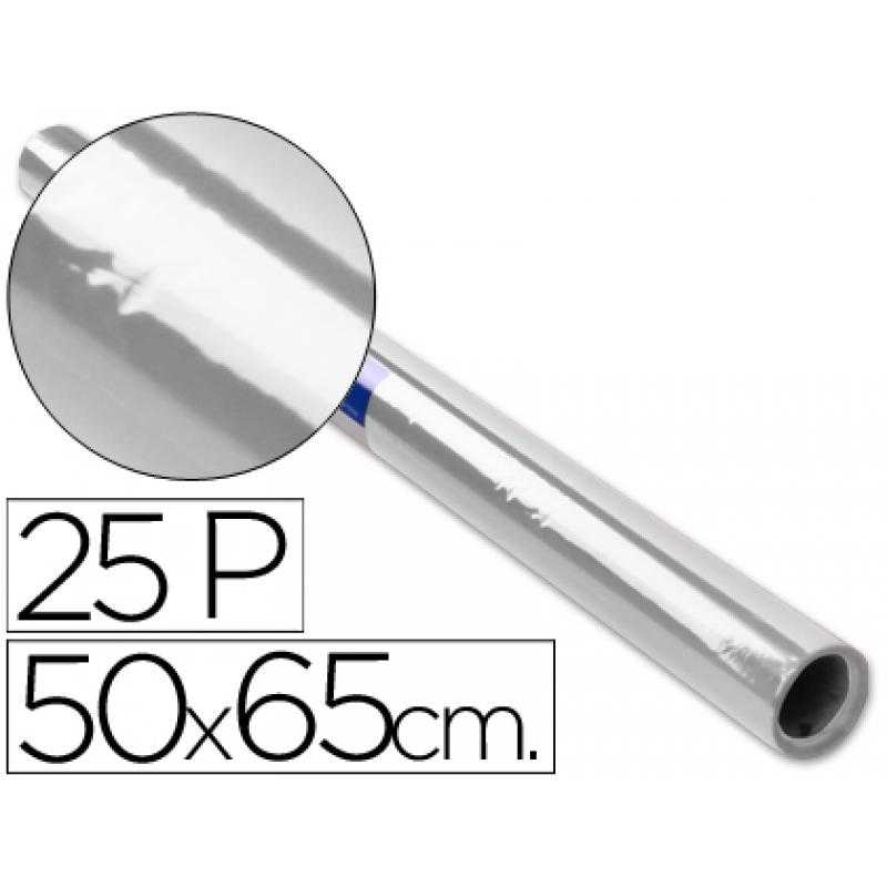 Papel celofán rollo trepado incoloro -25 hojas de 50x65 cm