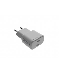 Cargador de pared groovy 2 usb-c carga rapida blanco
