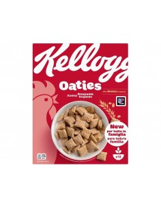 Cereales de desayuno kellogg oaties avena crujiente caja de 360 gr