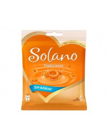 Caramelo solano tradicional toffe con crema sin azucar bolsa de 99 gr