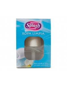 Ambientador electrico splash ropa limpia recambio 25 ml