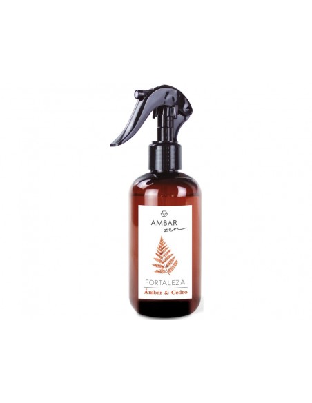 Ambientador ambar zen fortaleza ambar&cedro bote pulverizador de 225 ml