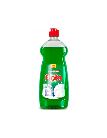 Lavavajillas flota active power verde botella de 750 ml