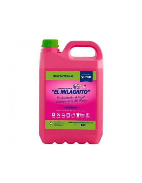 Limpiador desengrasante nuca max el milagrito garrafa de 5 litros