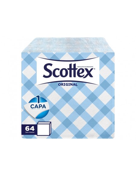 Servilleta scottex estilo decorada 1 capa 30x30 cm paquete de 64 unidades