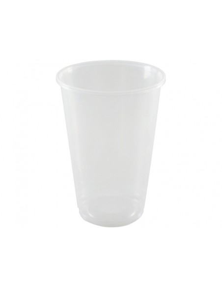 Vaso de plastico reutilizable transparente 550 ml paquete de 10 unidades