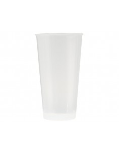 Vaso de plastico reutilizable transparente 400 ml paquete de 10 unidades