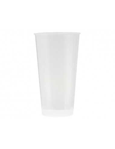 Vaso de plastico reutilizable transparente 400 ml paquete de 10 unidades