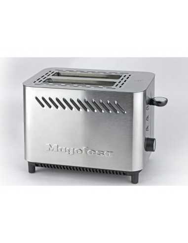 Tostador magefesa jour doble boca 820w acero inoxidable con bandeja recogemigas