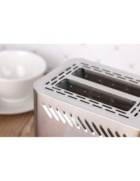 Tostador magefesa jour doble boca 820w acero inoxidable con bandeja recogemigas
