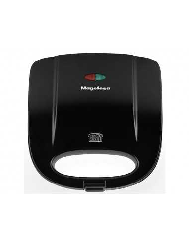 Sandwichera magefesa suisse black 750w con asa fria al tacto antiadherente