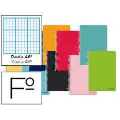 Cuaderno espiral liderpapel folio witty tapa dura 80h 75gr rayado n 46 colores surtidos