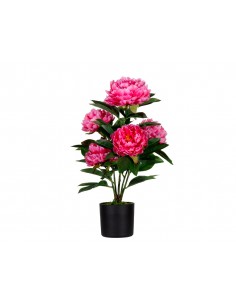 Flor artificial paperflow peonia rosa 55 cm