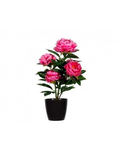 Flor artificial paperflow peonia rosa 55 cm