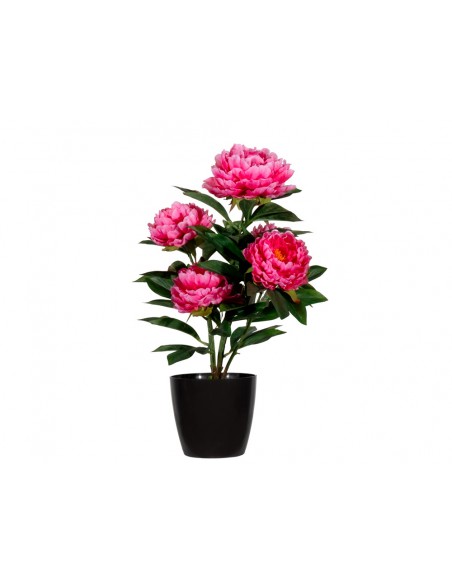 Flor artificial paperflow peonia rosa 55 cm