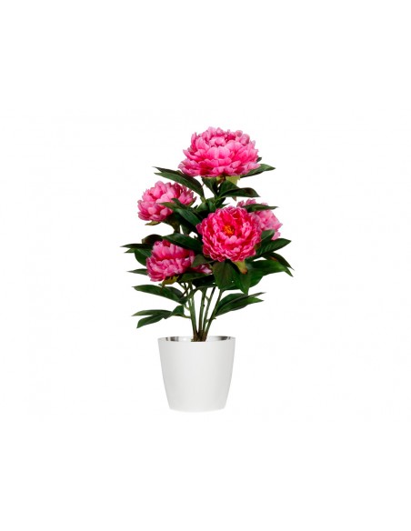Flor artificial paperflow peonia rosa 55 cm