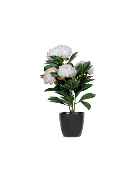 Flor artificial paperflow peonia blanca 55 cm
