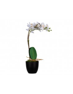 Flor artificial paperflow orquidea blanca 40 cm