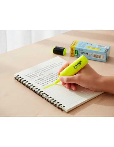 Rotulador artline fluorescente ek-690 eco green punta biselada amarillo