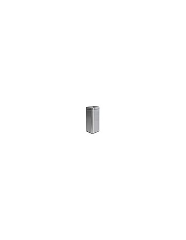 Papelera metalica maul prme acero inoxidable 30 litros