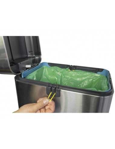 Papelera metalica maul prme acero inoxidable 30 litros